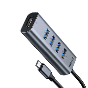 Type-C to USB 3.04+HDMI HD Intelligent Hub Adapter